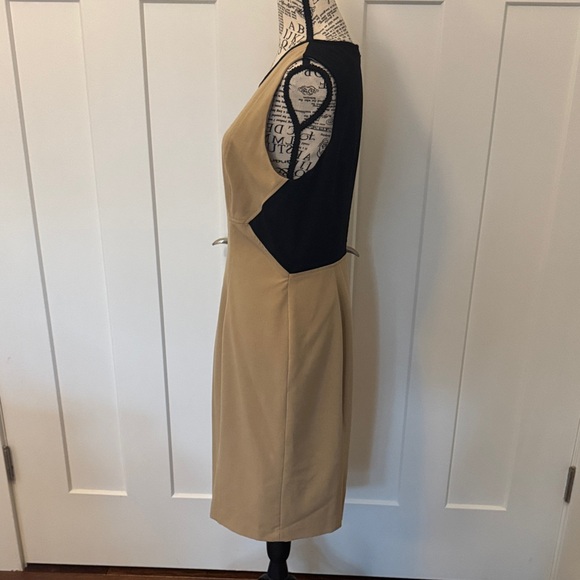 Calvin Klein Beige and Black Midi Dress - Picture 2 of 6